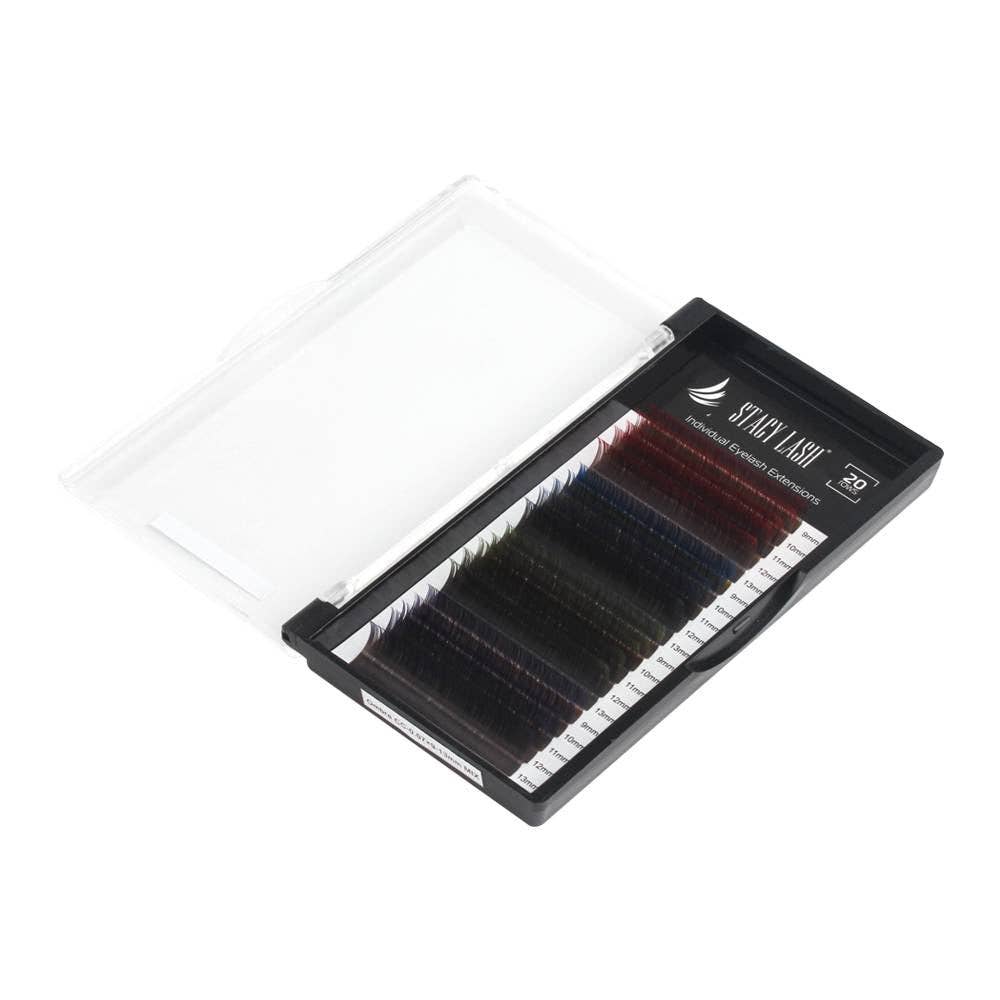 Stacy Lash - Wholesale False/Fake Eyelashes - 20 Rows - Ombre Mink Eyelash Extensions 0.07 / MIX0
