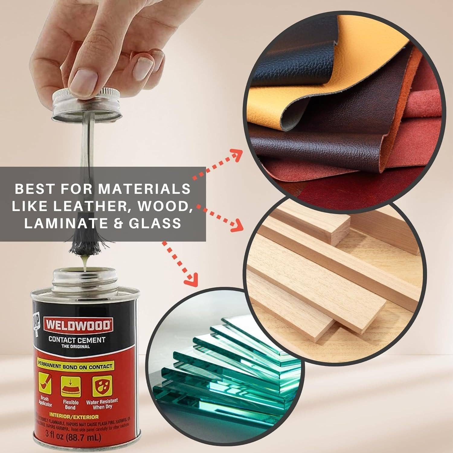 Pixiss - Wholesale Craft Supplies - EVA Foam Roll and Contact Cement Adhesive - DAP Weldwood Cement Glue (3oz) with Pixiss EVA Foam Roll 5mm x 35cm x 150cm1