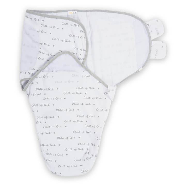 Child of God Baby Sleep Swaddle 100% Organic Cotton for wholesale by LollyBanks