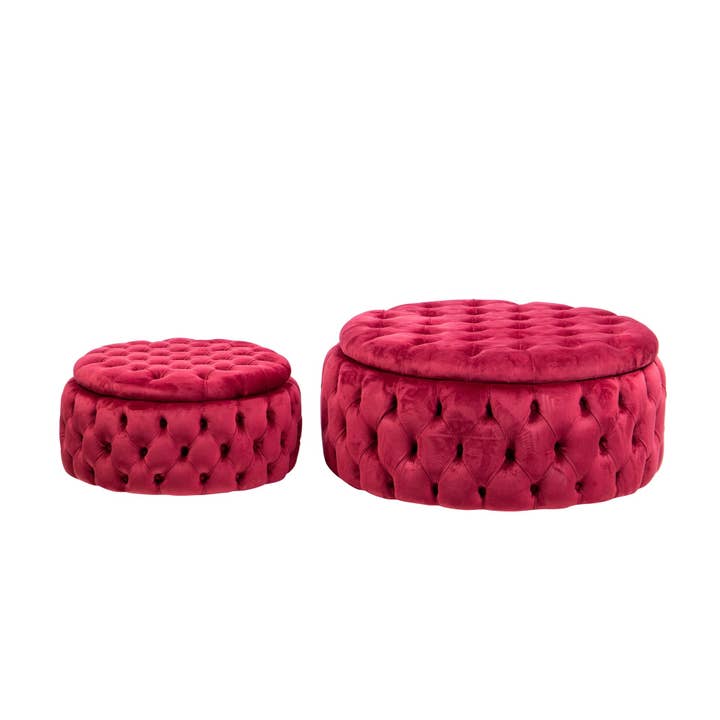 Conjunto de 2 Pufe/Mesa auxiliar 100x100x45/75x75x30 #2 por atacado de Ethan Chloe - GARPE GROUP - GARCIA PÉREZ Y CÍA S.L.