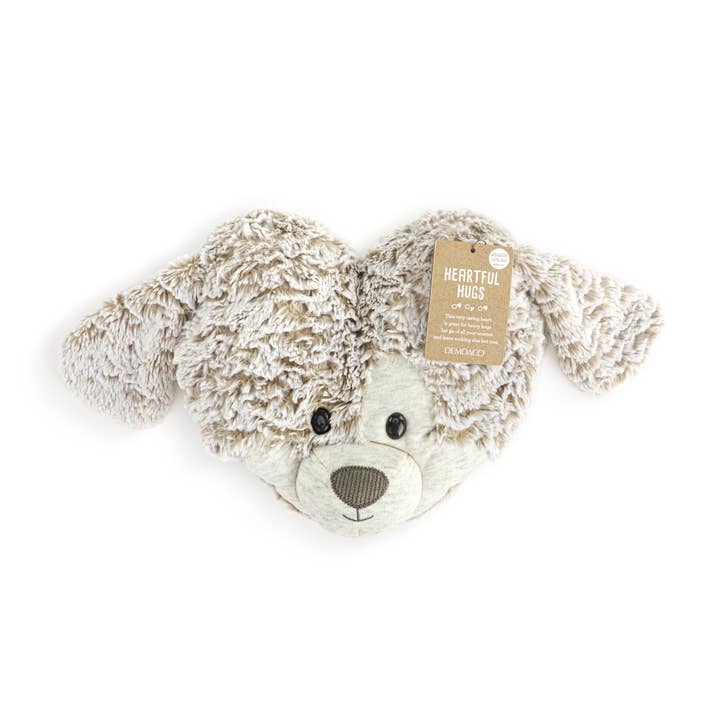 DEMDACO - Wholesale Stuffed/Plush Toy - Kids & Baby - Heartful Hugs Puppy Weighted Heart - 10x8in3