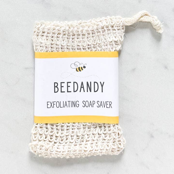 Pochette Saver, porte-savon exfoliant, fibre naturelle pour la vente par Beedandy