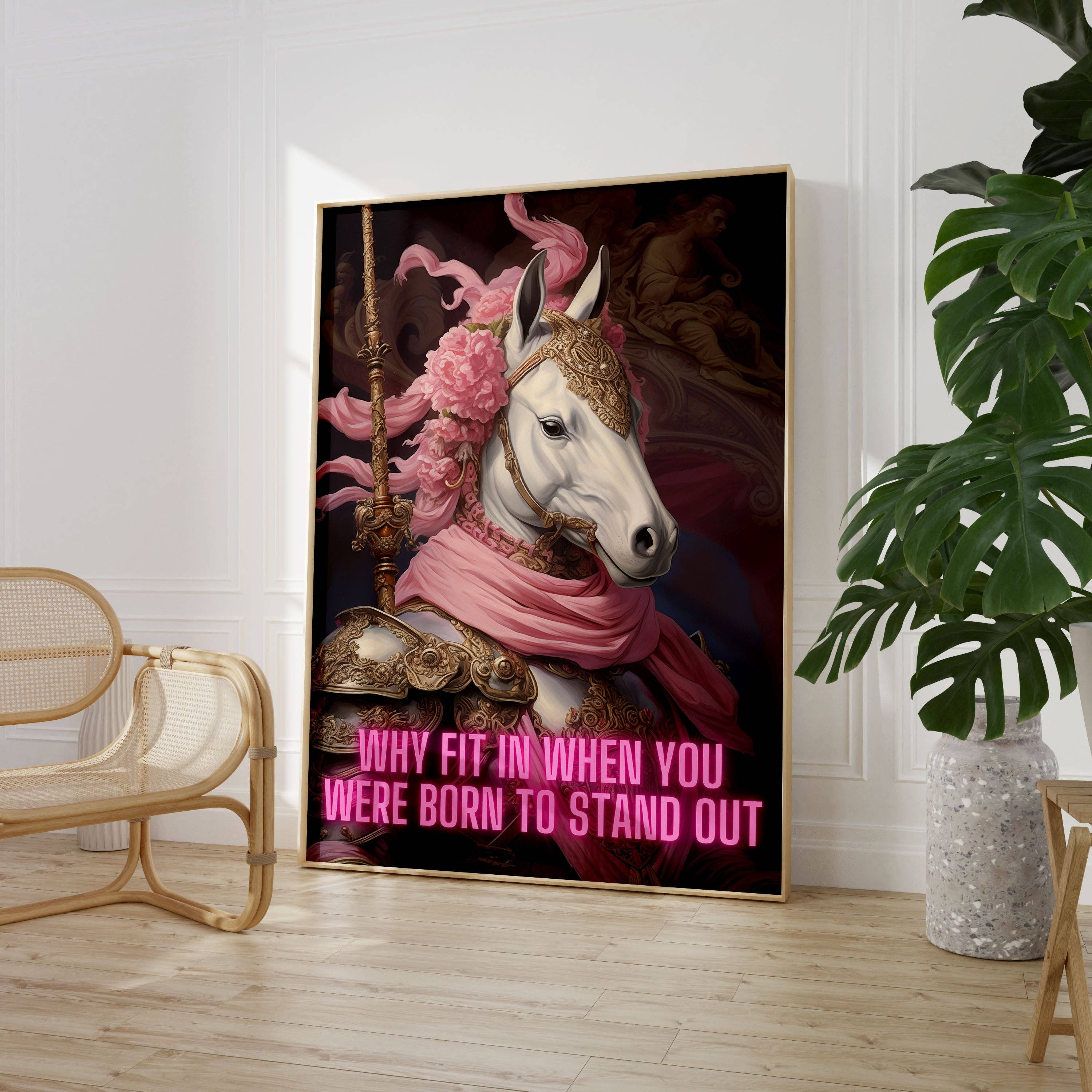 House of Binky - Wholesale Art Print - Why Fit In When You Were Born To Stand Out