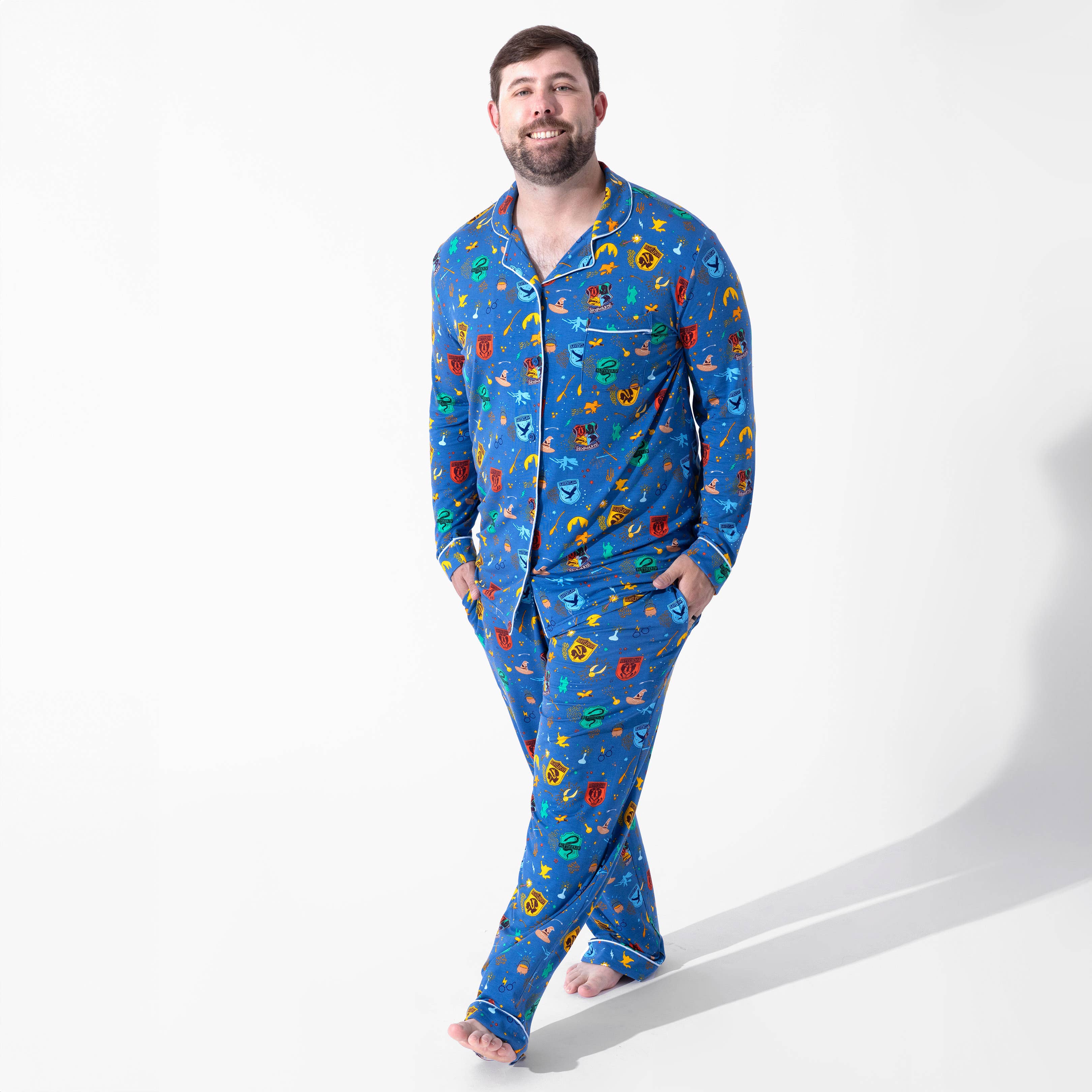 Bellabu Bear - Wholesale Sleepwear Set - Men's - Harry Potter House Pride Bamboo Men's Pajama Set10