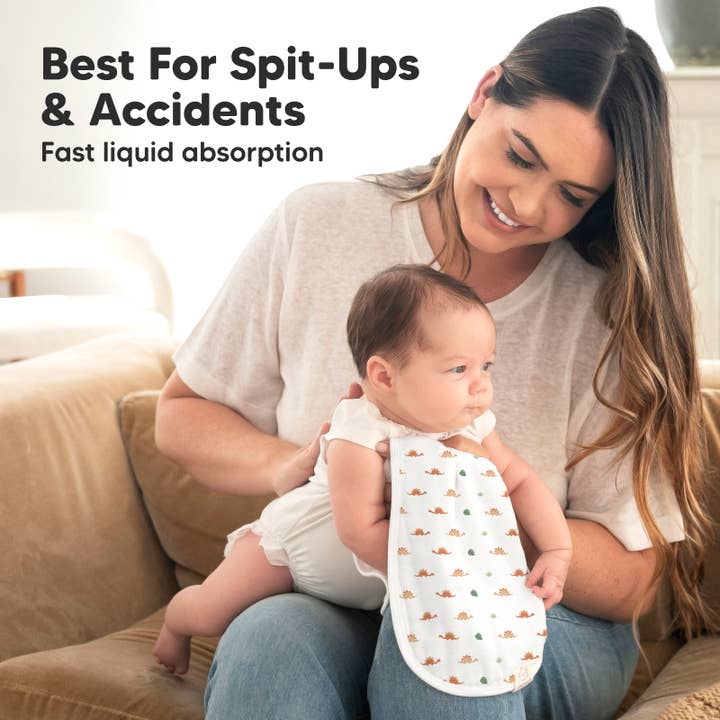 Roarsome KeaBabies 5-Pack Softe Burp Cloths for wholesale on Faire4