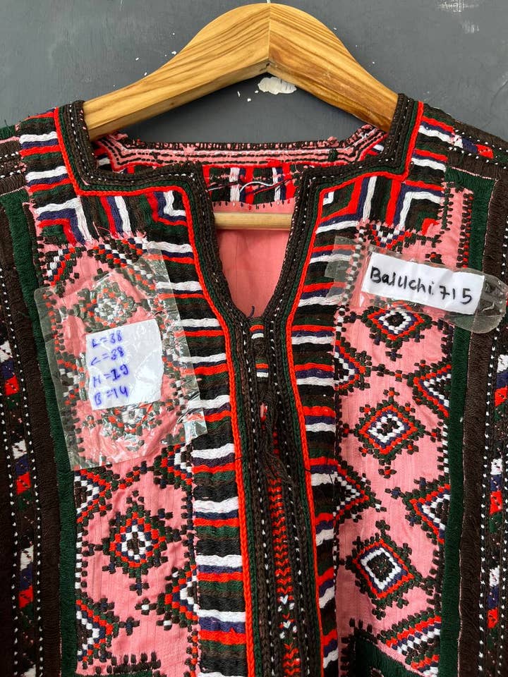 bhavnas boutique - Wholesale Dress - Women's - Colorful Handmade Embroidery Banjara Dress Baluchi Dress