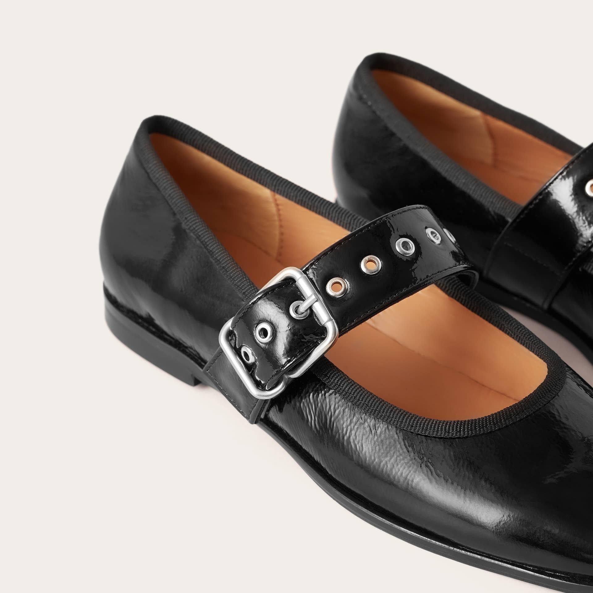 Louisine Ballerina, glossy black for wholesale on Faire6