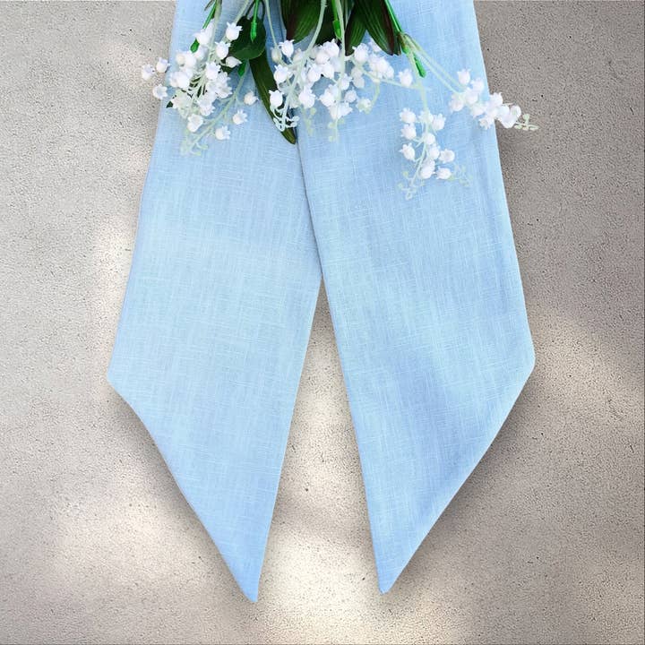 Belle Linen - Wholesale Wreath - 100% Premium Quality Linen Blank Wreath Sash6