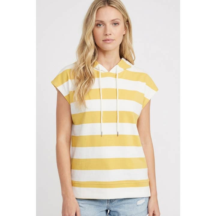 SWEAT À CAPUCHE RAYÉ RUBIS pour la vente par STACCATO