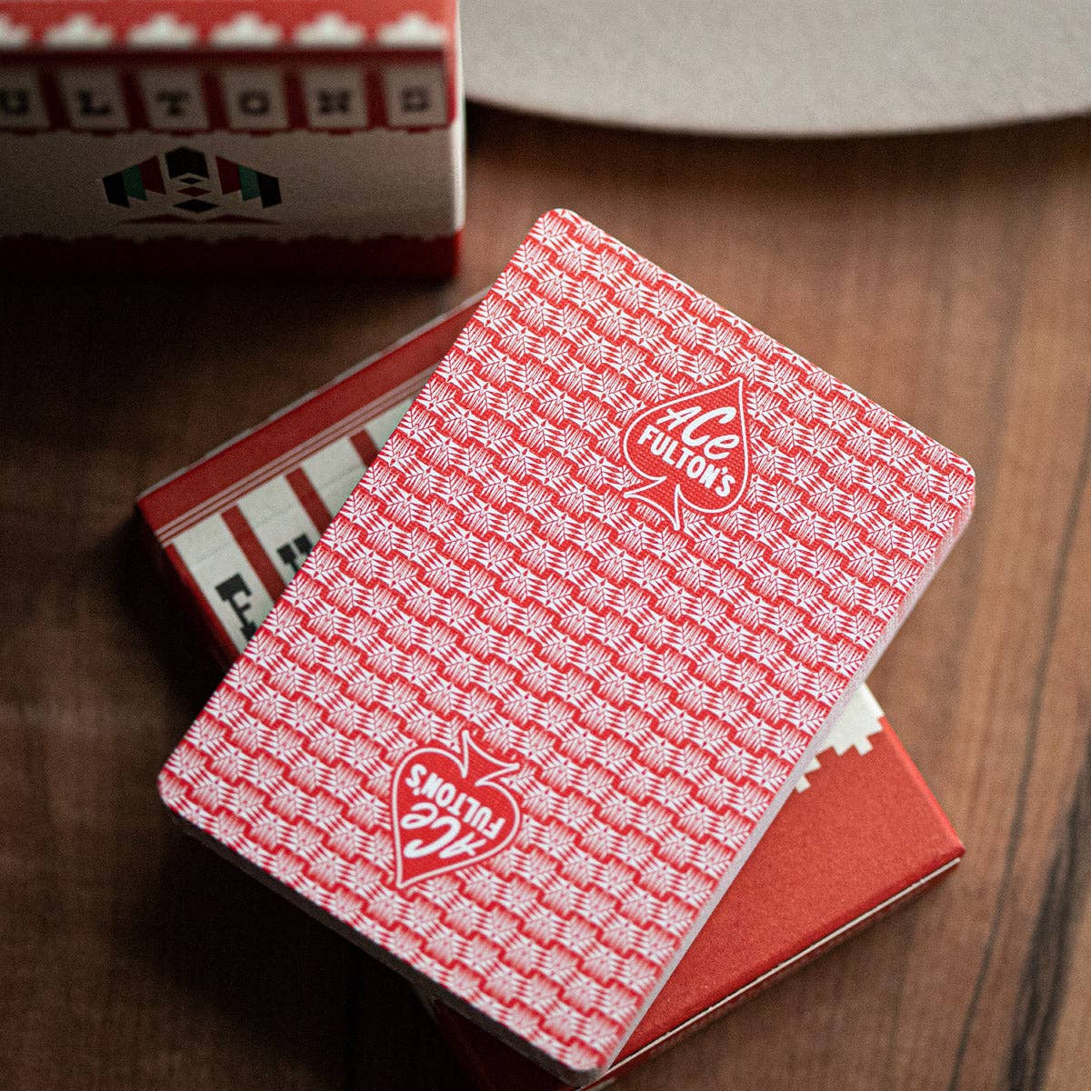 FULTONS Playing Cards - Wholesale Playing Cards - ACE FULTON'S PHOENIX CASINO PLAYING CARDS ARIZONA RED1