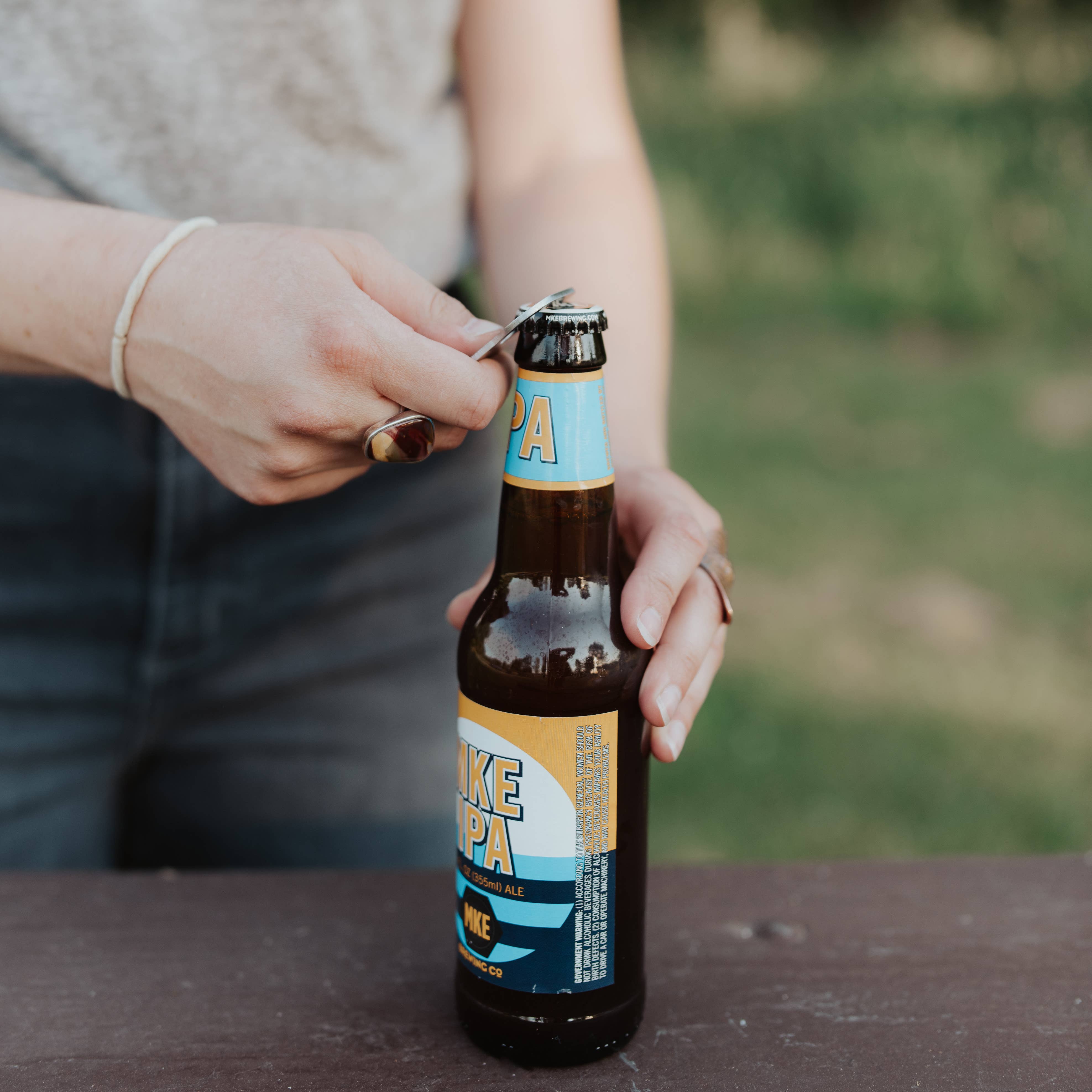 Blu Mountain Co - Wholesale Keychain - Unisex - Custom Leather Bottle Opener Custom Text Keychain3