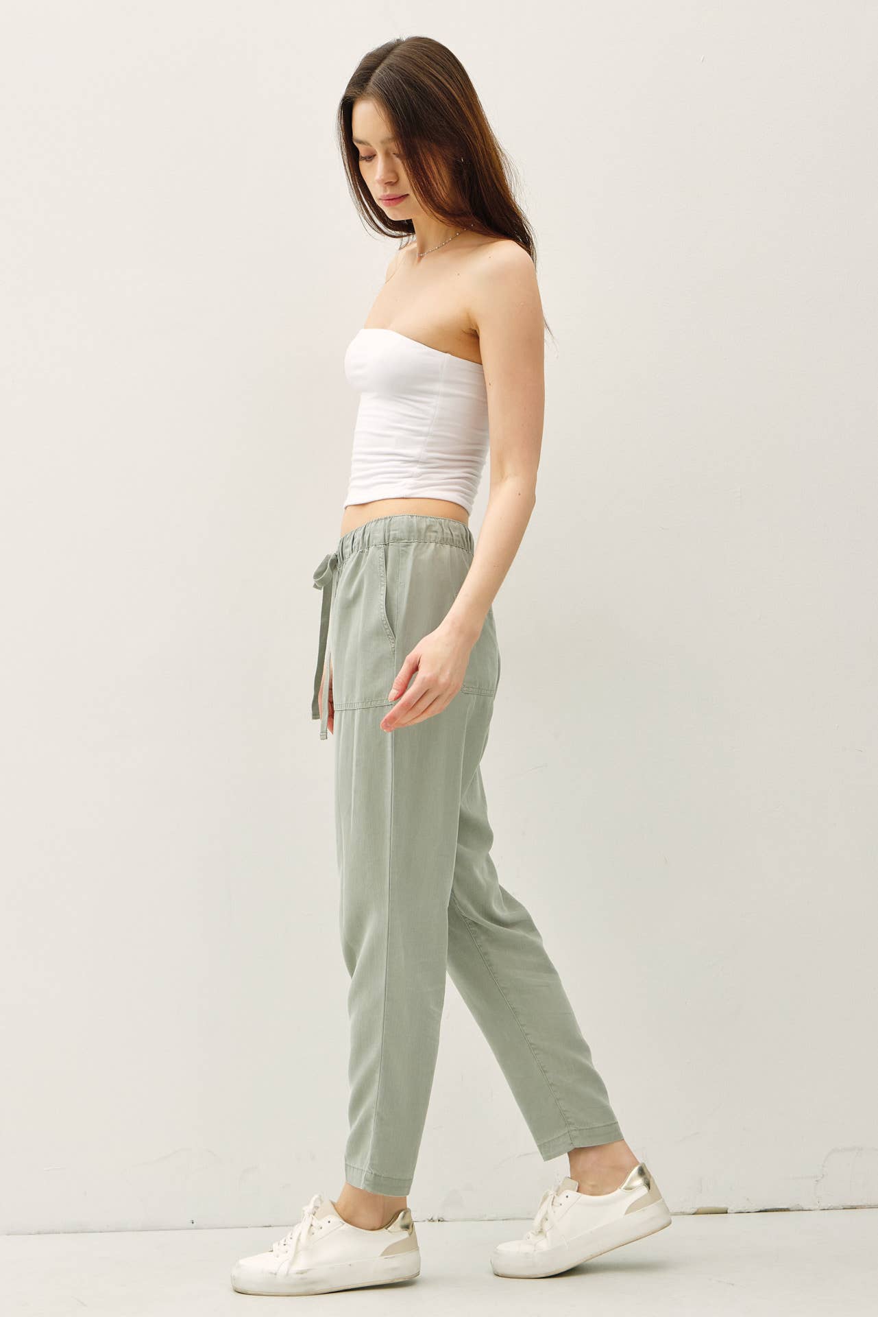 Be Cool - Wholesale Pants - Women's - NEW COLOR -TENCEL TAPERED PANTS  8