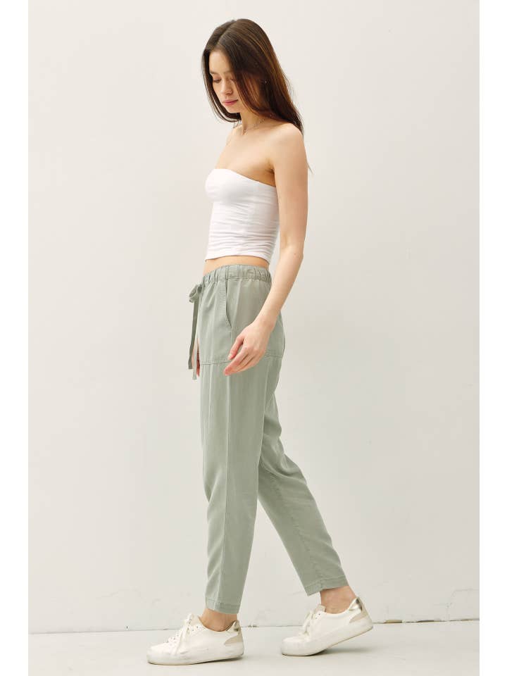 Be Cool - Wholesale Pants - Women's - NEW COLOR -TENCEL TAPERED PANTS 8