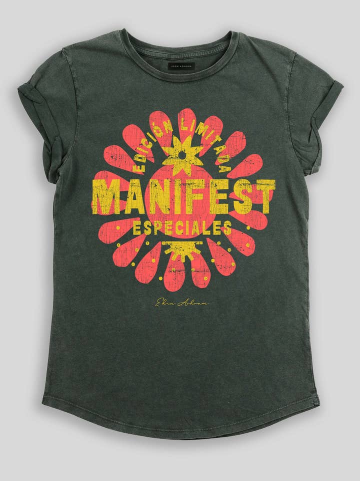 Manifest Especiales Premium Rolled Sleeve T-Shirt for wholesale by Eden Ashram