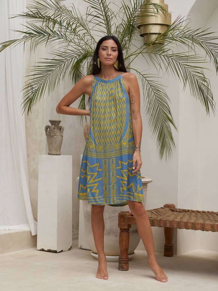 Bijondo - Venta al por mayor Vestido - Mujer - Vestido corto de rayón Mariana11