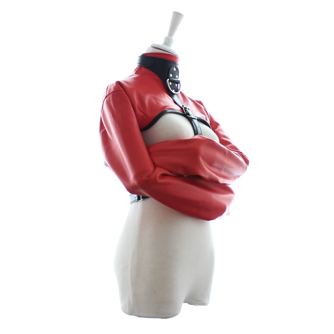 Plesur Body Products - Wholesale Sex Toy - Bondage Bolero Jacket - PVC Vegan Leather8