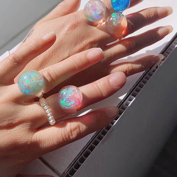 Accesorios para anillos geométricos para venta al por mayor de MoodGold