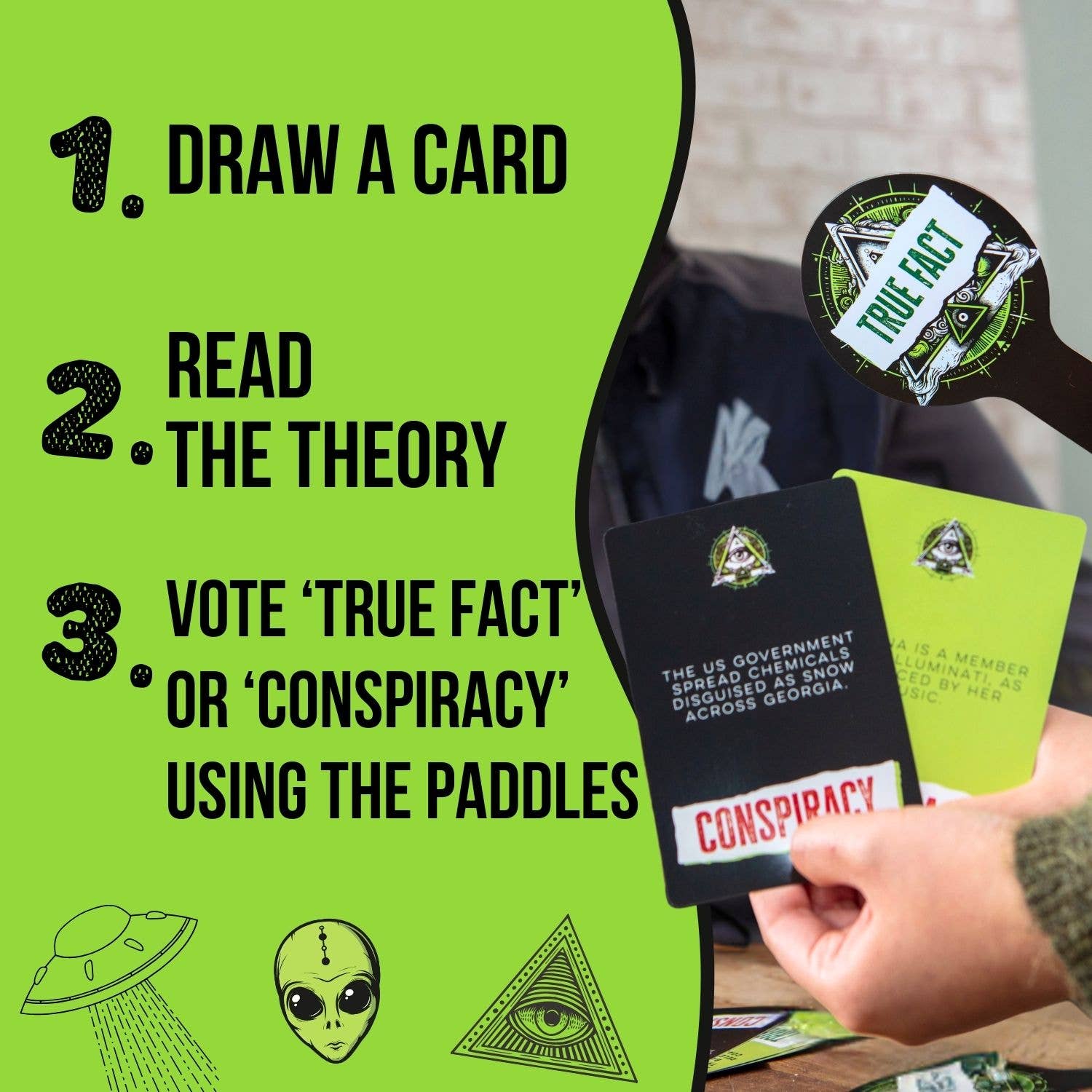 Boxer Gifts - Wholesale Card Game - Conspiracy Theories - Adult Card Game2