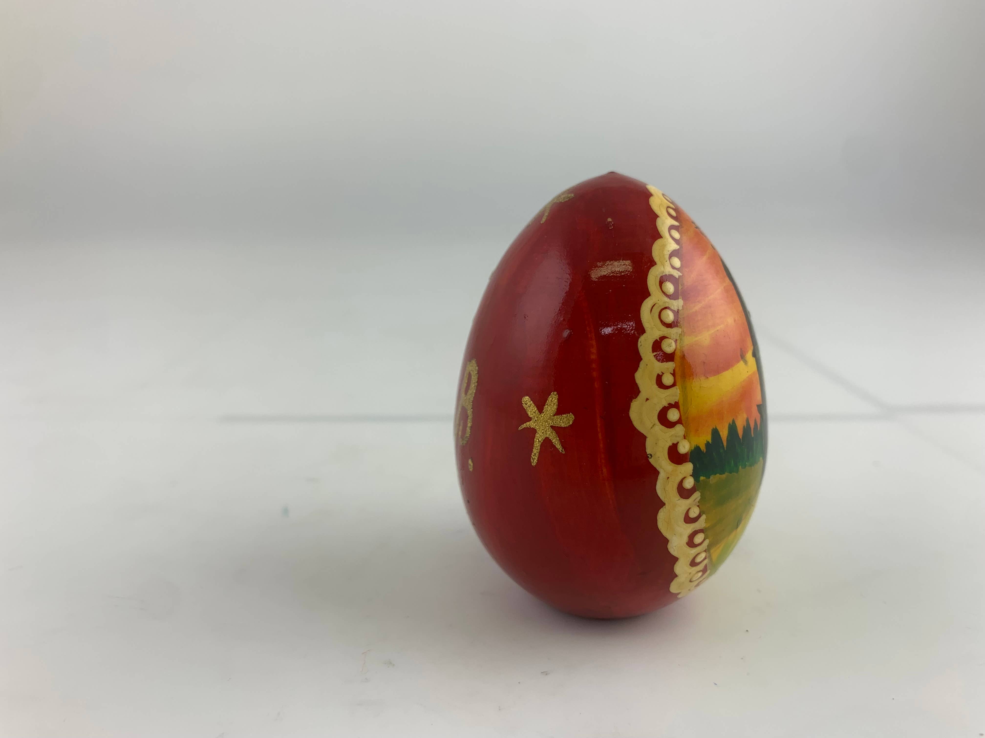 Golden Cockerel - Wholesale Decorative Tabletop Object - Vintage Wayside Chapel Egg12