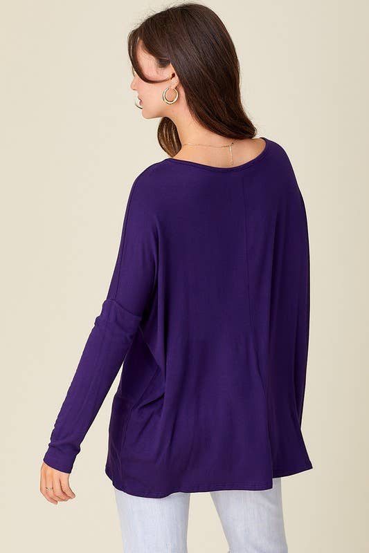 A.gain – wholesale Tunic – Women’s – 11003L07 - SOLID LONG SLEEVE PIKO TOP13
