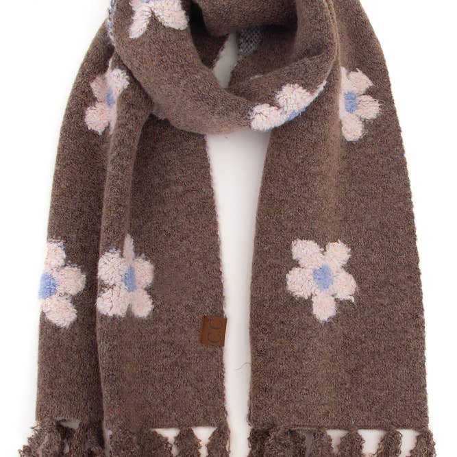 Hana - Wholesale Scarf - Women's - C.C Daisy Pattern Scarf8