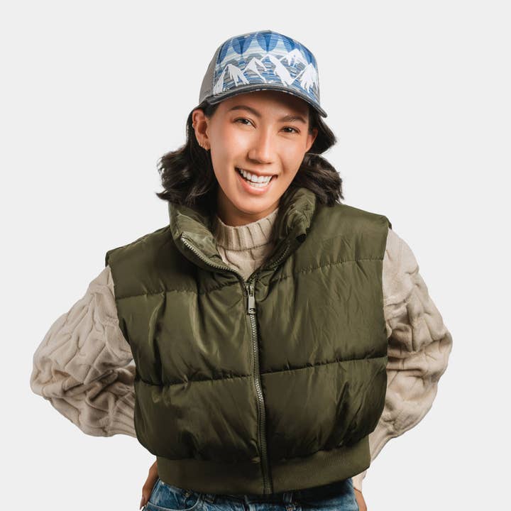 Black McKinley Trucker Hat for wholesale on Faire2