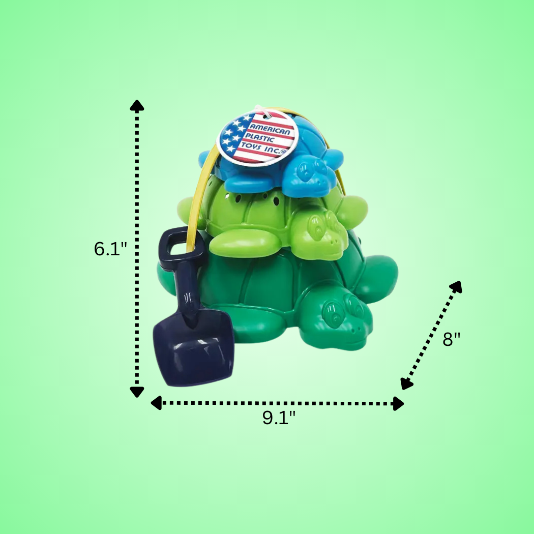 American Plastic Toys - Wholesale Toy Set - Kids - Stacking Turtle Pail Set Plastic Toy for Kids4