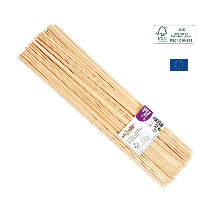 Saco de 100 Espetos para Espetadas por atacado de Ecodis - La droguerie écologique