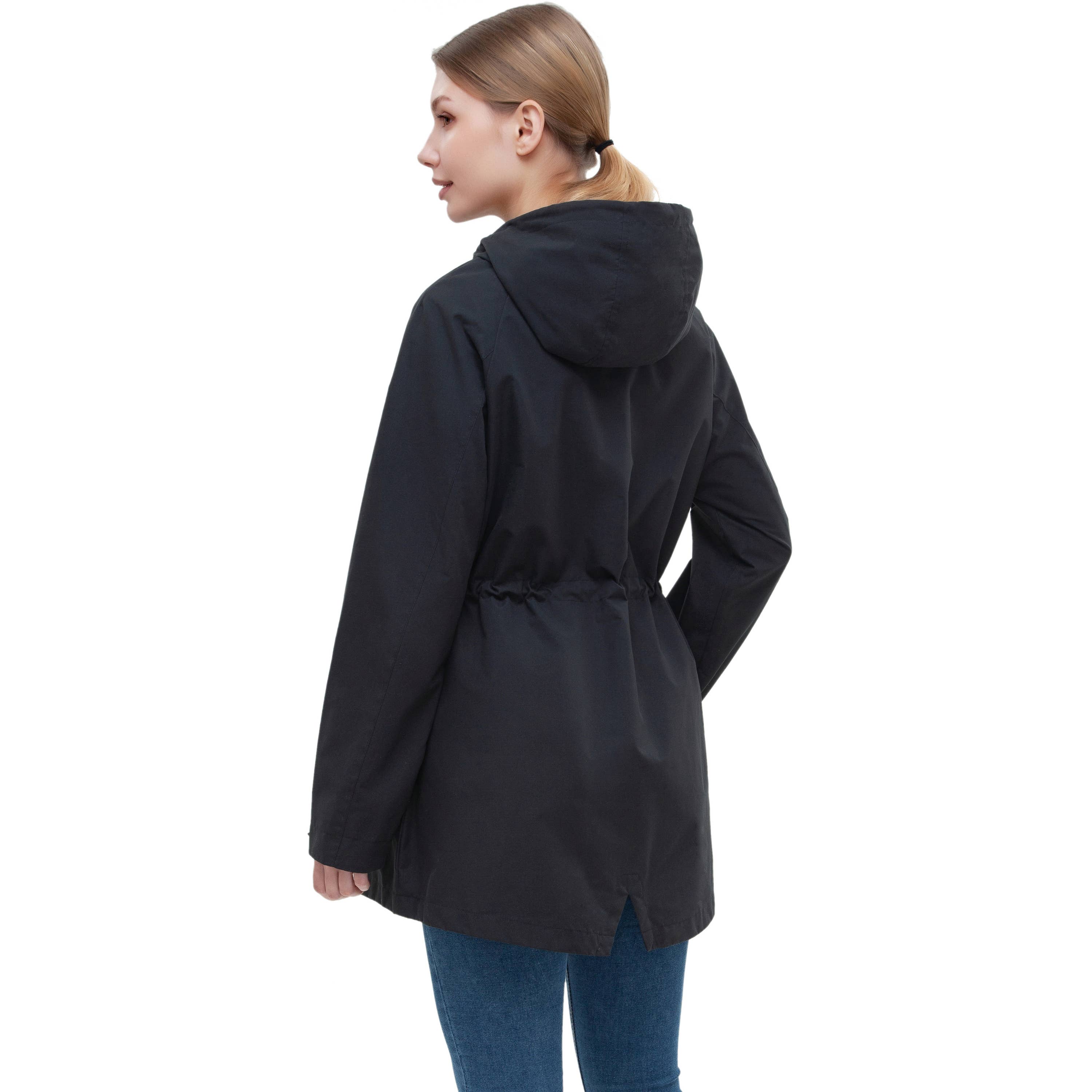 Rokka & Rolla - Wholesale Windbreaker - Women's - Women's Trench Coat Windbreaker Jacket14