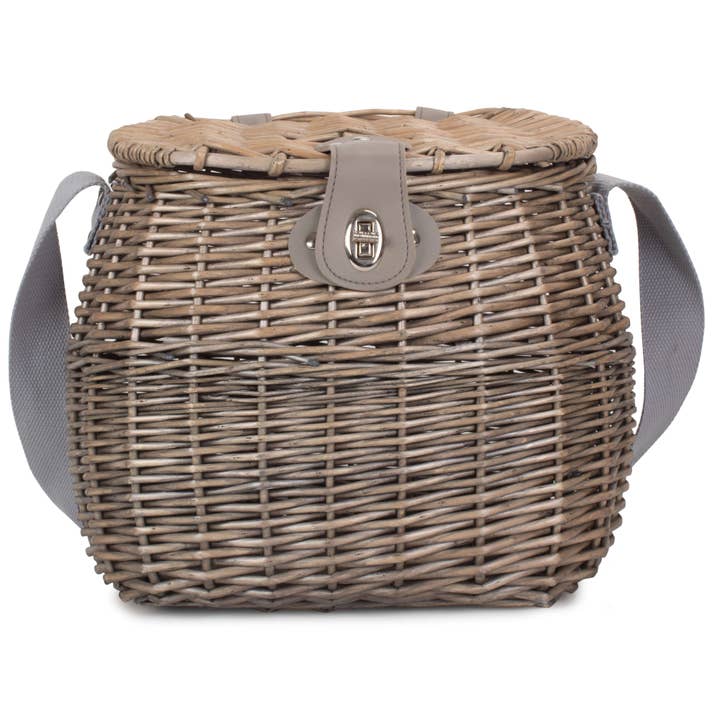 Cesta da pesca in vimini antico per la vendita all'ingrosso da parte di Red Hamper