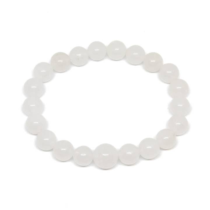 Large Size Quartz Crystal Beaded Bracelet - Wrist Mala 10mm for wholesale by Namu Baru Inc.