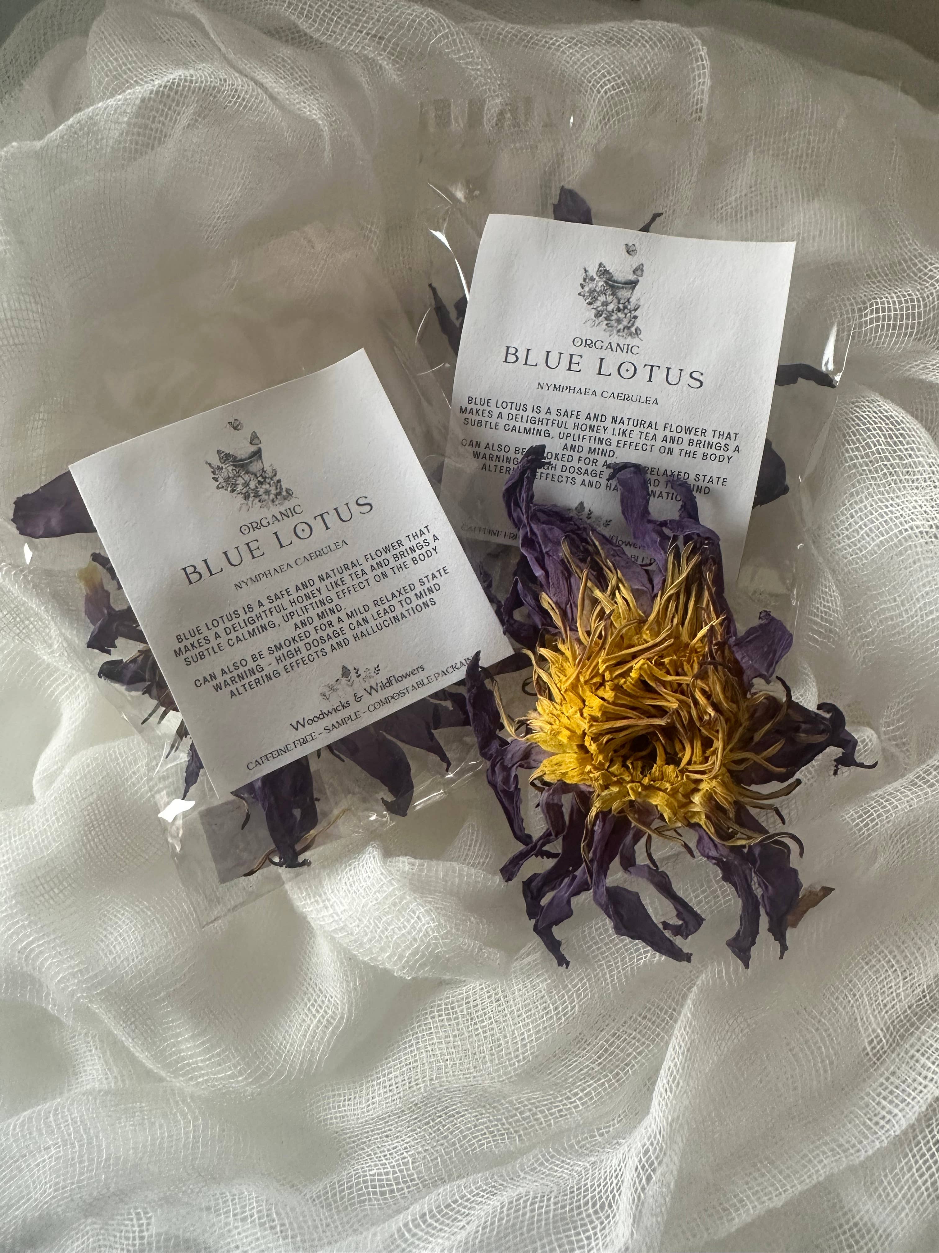 Woodwicks & Wildflowers – Großhandel Loser Tee – Blue Lotus Blütentee – Bio Premium Tee aus natürlichen Blauen Lotusblumen1