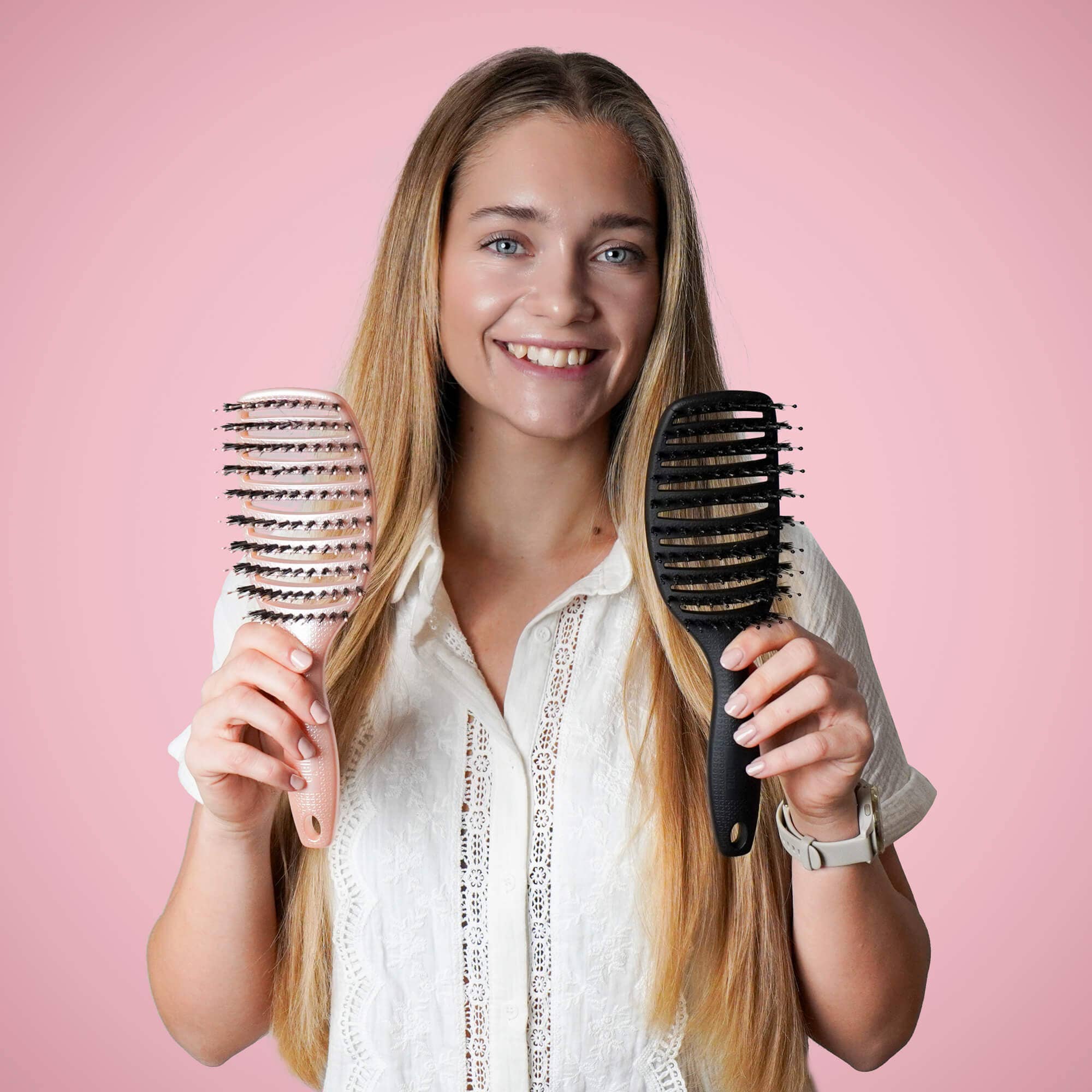 Yuaia Haircare – Großhandel Haarbürste/Kamm – Curvy Brush – Haarbürste mit Wildschweinborsten3