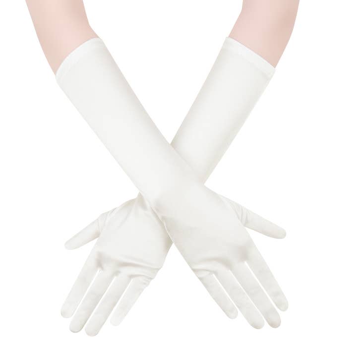 Floris Linens – Großhandel Handschuhe – Damen – Lange Satin-Braut-Handschuhe4