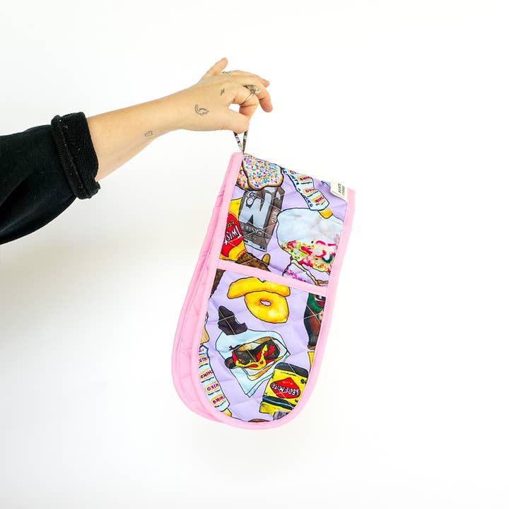 HAPPY POUCH CLUB - DUBBELE OVENHANDSCHOEN voor wholesale door Big Bite Studios