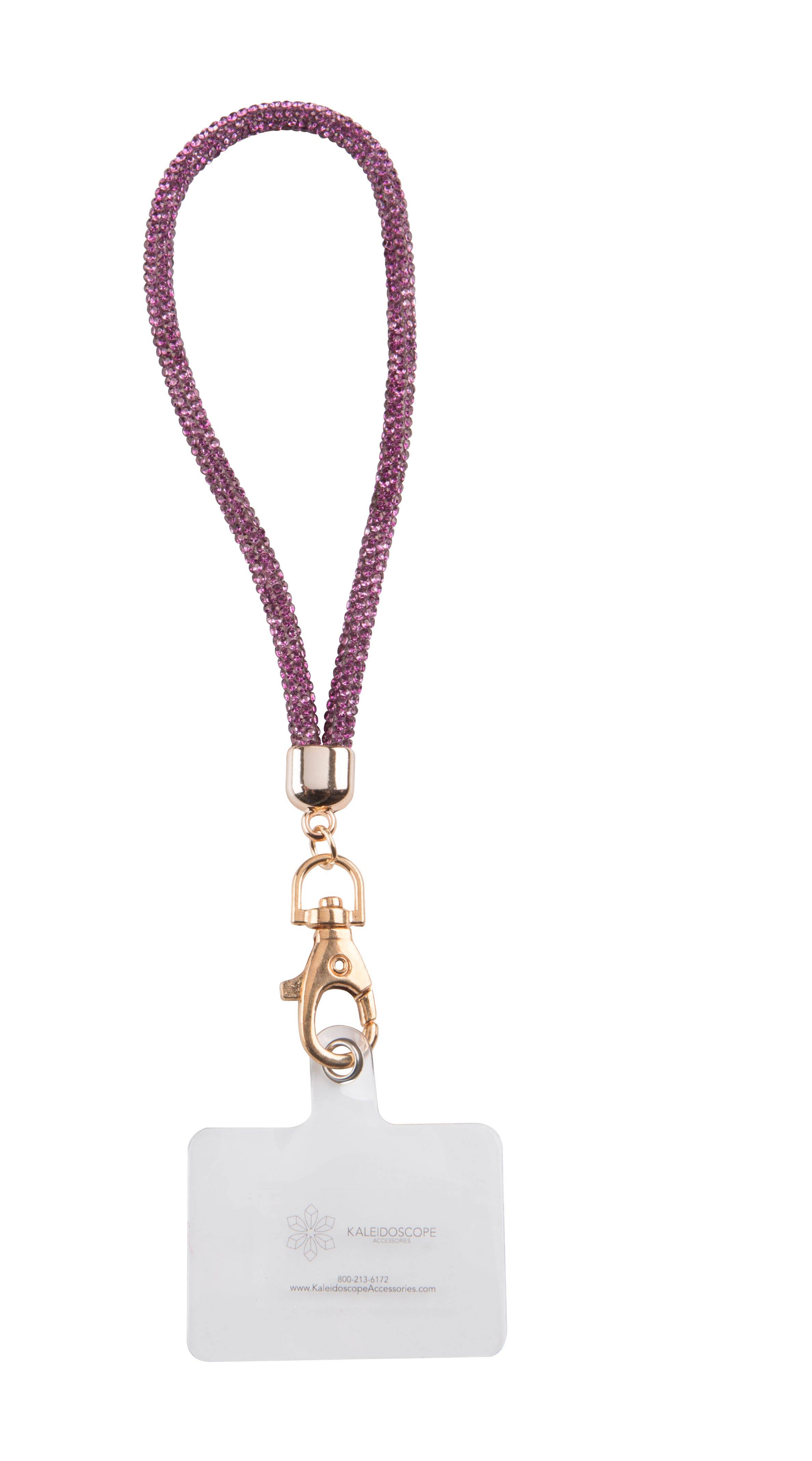 Kaleidoscope Accessories - Wholesale Keychain - Women's - Rhinestone wristlet w/ phone tether tab keychain, 6 assorted2