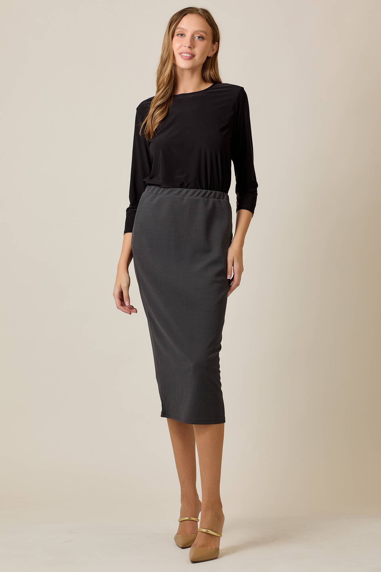 Celeste Clothing - Wholesale Skirt - Women's - KNEE LENGTH PENCIL SKIRT -MODEST 31-INCH  -CS337700