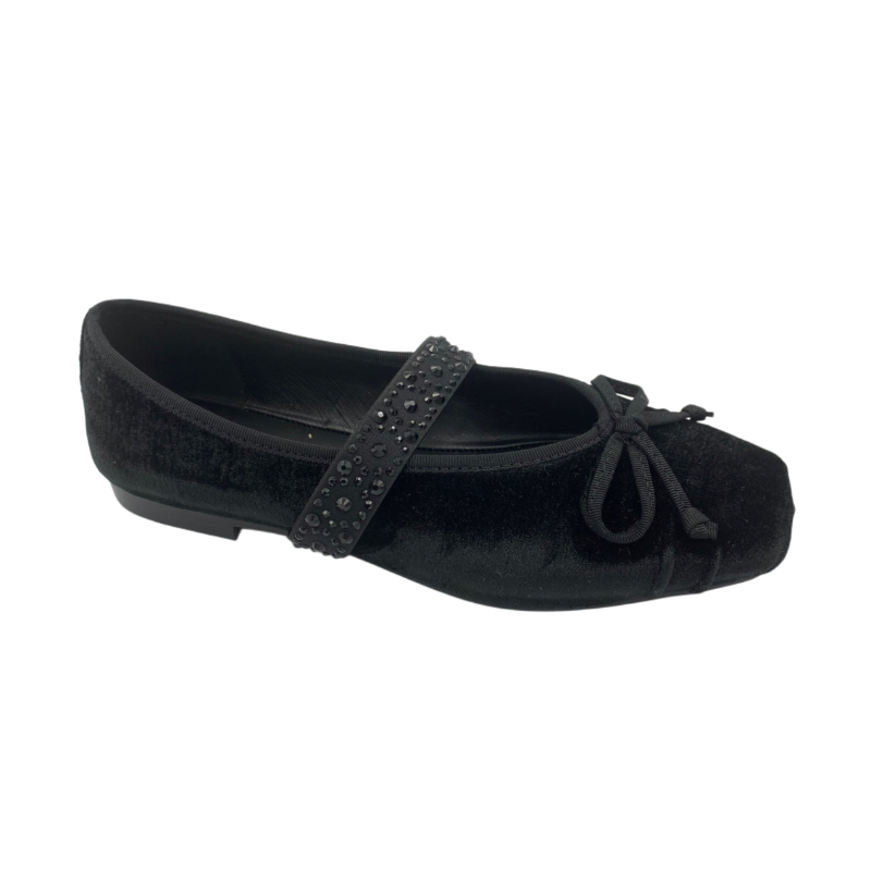 Venezianas Scarpe Originali - Wholesale Flats - Women's - Udine Black Velvet0