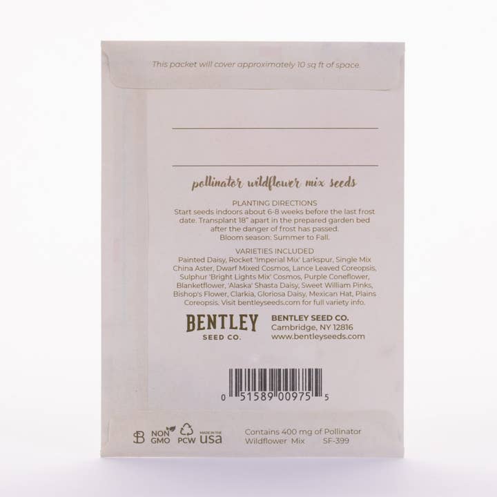 Bentley Seed Co. - Wholesale Plant Seeds - Faith Hope Love - Pollinator Wildflower Mix Seed Packets4