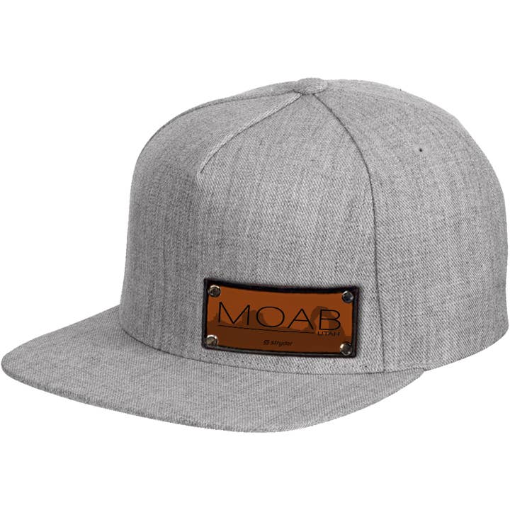 Moab Destination Arancione bruciato su cappello grigio erica per la vendita all'ingrosso da parte di Stryder Gear
