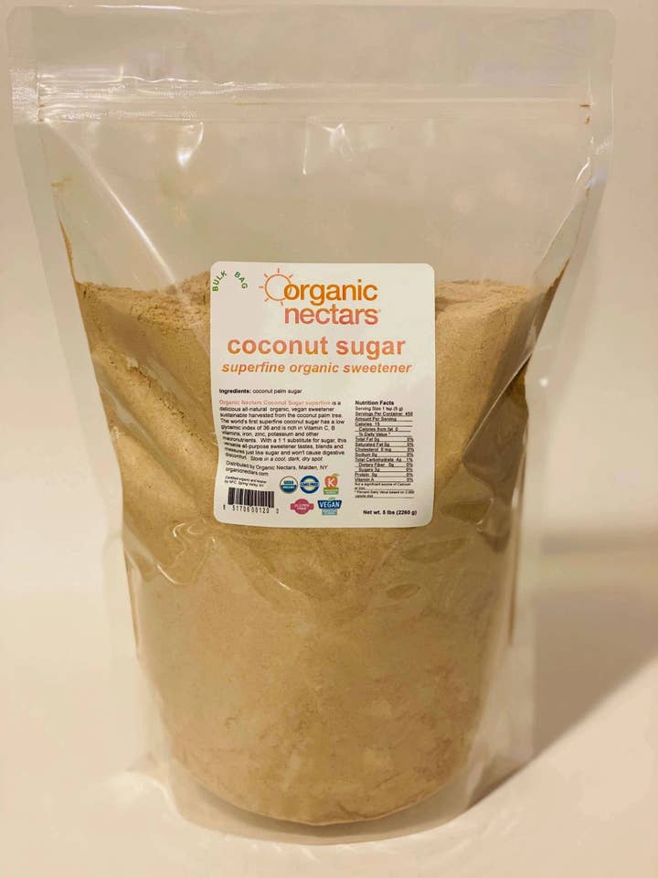 Kokosblütenzucker Superfine - 5 Pfund für den Großhandel von Organic Nectars