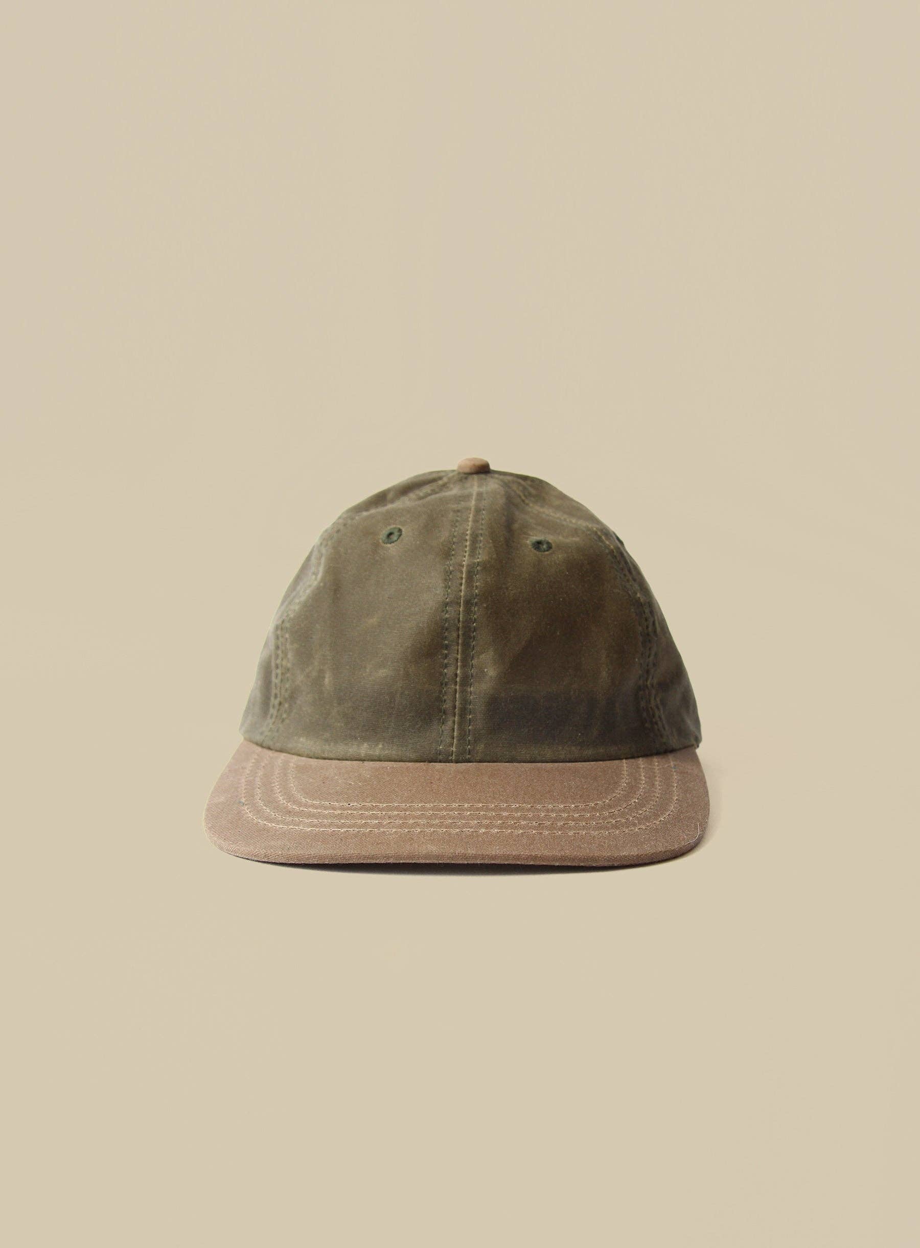 Muttonhead - Wholesale Baseball Cap - Unisex - 6 Panel - Blank - Army/Field Tan Waxed Cotton Canvas2
