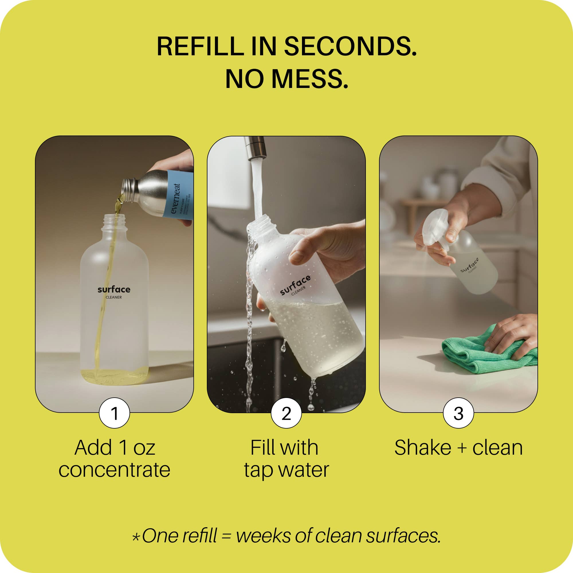 Everneat – wholesale Multi-surface cleaner – Probiotic Surface Cleaner infused with EO (Glass Bottle)7