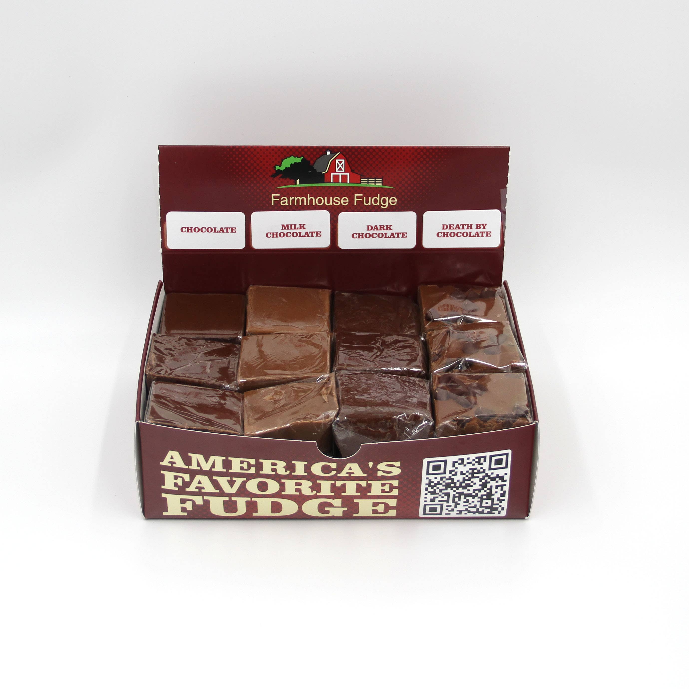 Farmhouse Fudge - Wholesale Fudge - Farmhouse Fudge: 1/4LB Fudge POS Display Boxes1