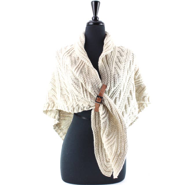 Pretty Persuasions - Wholesale Wrap - Women's - CP23151 Belted Sweater Knit Wrap