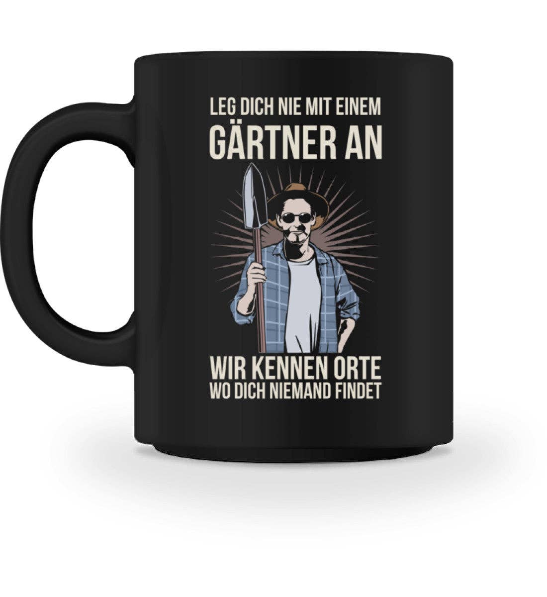 black Never mess with a gardener - ceramic mug for wholesale on Faire1