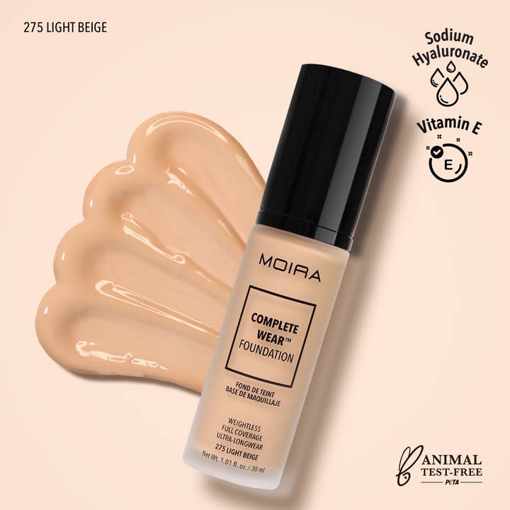 Complete Wear™ Foundation (275, Light Beige) for wholesale by Moira Cosmetics