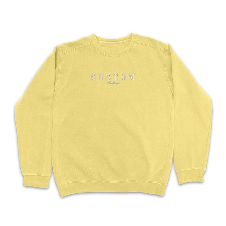 Island View Outfitters - Wholesale Sweatshirt - Unisex - *CUSTOM* Embroidered Wave Wash Crewneck0