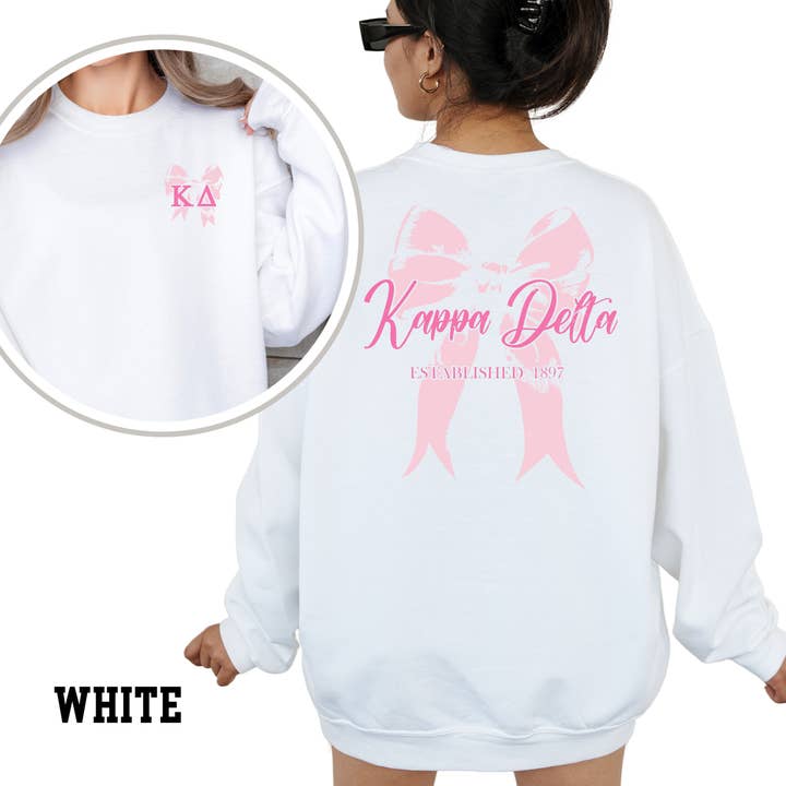 Kite and Crest - Wholesale Graphic Sweatshirt - Women's - Pink Ribbon Sorority Sweatshirt16