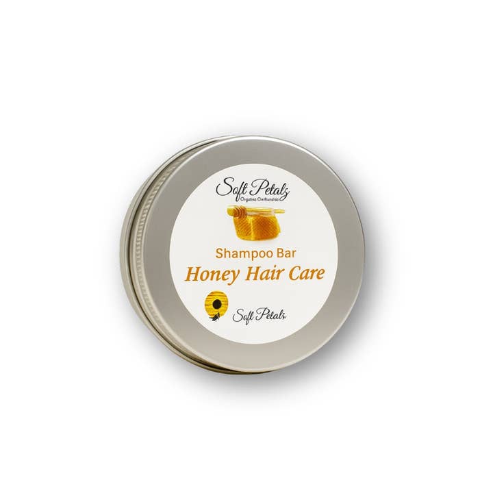 Honey Hair Care Shampoo Bar for wholesale by Soft Petalz Organic Cosmetics LLC
